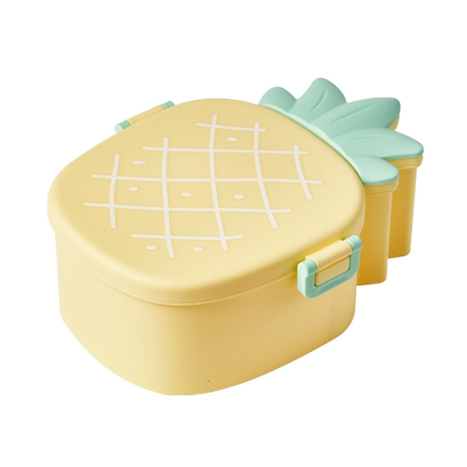 5729 Kids Lunch Box Cute Pineapple Shaped Bento Box with Fork Spoon Snack Candy Container Microwave Portable Office Lunch Box (1 Pc / With Spoon, Fork & Color Box) 5729 Kids Lunch Box Cute Pineapple Shaped Bento Box with Fork Spoon Snack Candy Container Microwave Portable Office Lunch Box (1 Pc / With Spoon, Fork & Color Box)